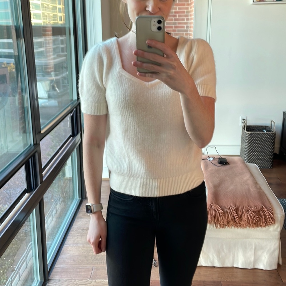& other stories white sweater